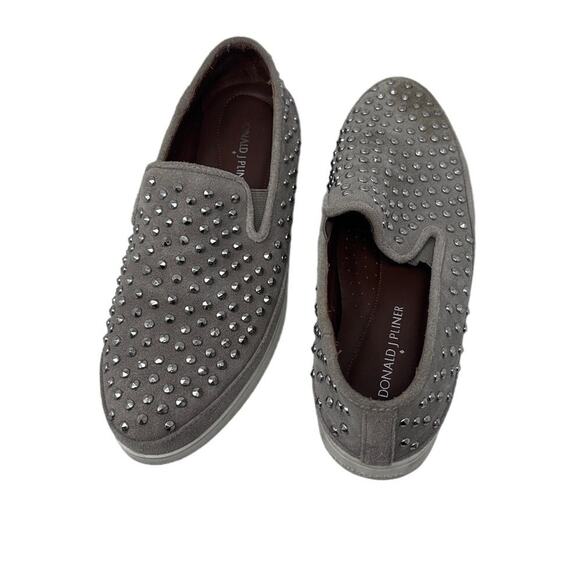 DONALD J PLINER Gray studded gray slip on sneaker size 7.5 - Picture 6 of 10